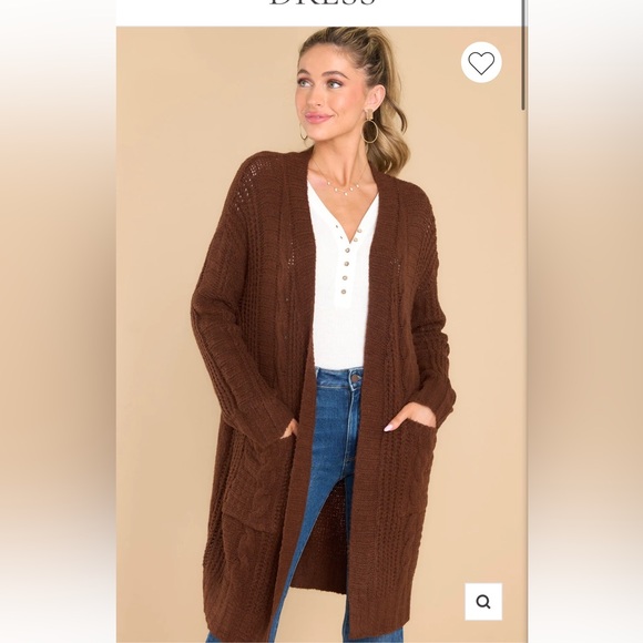 Red Dress Boutique Sweaters - Red Dress Boutique Brand New Brown Cozy Cardigan